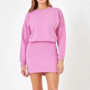 L*Space for Anthropologie Pink Groove Dress